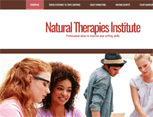 Tablet Screenshot of naturaltherapiesinstitute.com